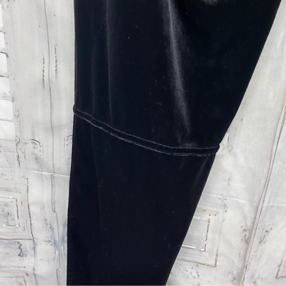 NEW Calvin Klein Size 0X Black Modern Leggin Slim Leg Velvet Pants Faux  Pockets - Picture 9 of 11